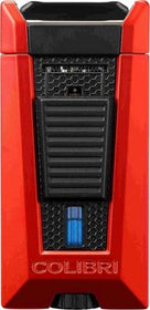 COLIBRI Zigarren-Feuerzeug Stealth II rot/schwarz