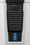 COLIBRI Zigarren-Feuerzeug Stealth II silber/schwarz