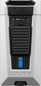 COLIBRI Zigarren-Feuerzeug Stealth II silber/schwarz