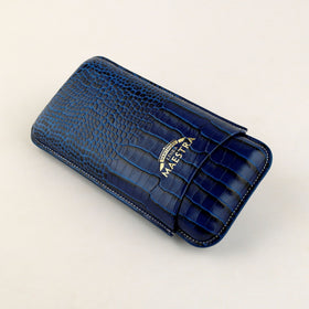 Partagas Lederetui Linea Maestra in blau