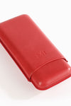 OXS Spanish Leather 3er Zigarrenetui - El Rojo