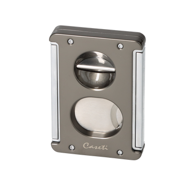 Caseti Zigarrenabschneider 3 in 1 - anthrazit glänzend/chrom inkl. Zigarrenständer