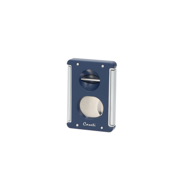 Caseti Zigarrenabschneider 3 in 1 - blau matt/chrom inkl. Zigarrenständer