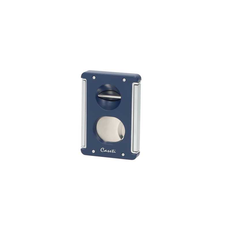 Caseti Zigarrenabschneider 3 in 1 - blau matt/chrom inkl. Zigarrenständer