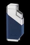 Caseti Feuerzeug 3er Jetflame blau matt/chrom inkl. Rundcutter