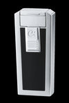 Caseti Feuerzeug 3er Jetflame chrom gebürstet schwarz