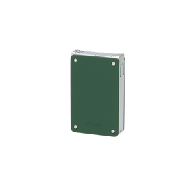 Caseti Feuerzeug 2er Jetflame+Softjetflame inkl. Rundcutter grün/verchromt