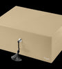 Caseti Humidor Paris, grau-beige Hochglanz lackiert