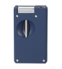 Caseti Feuerzeug Soft Jetflame dunkelblau matt inkl. V-Cut und Rundcutter