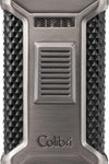 COLIBRI Zigarrenfeuerzeug Ascari gun/schwarz 3er Jetflame inkl. Rundcutter