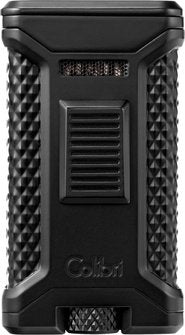 COLIBRI Zigarrenfeuerzeug Ascari schwarz 3er Jetflame inkl. Rundcutter