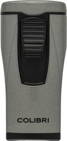 COLIBRI Zigarrenfeuerzeug Monaco II metallic anthrazit 3er Jetflame