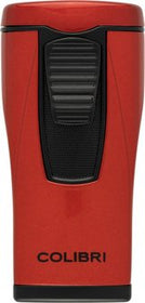COLIBRI Zigarrenfeuerzeug Monaco II metallic rot 3er Jetflame