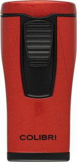 COLIBRI Zigarrenfeuerzeug Monaco II metallic rot 3er Jetflame
