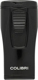 COLIBRI Zigarrenfeuerzeug Monaco II metallic schwarz 3er Jetflame