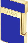 S.T. DUPONT Biggy blau Lack/gold Jetflame