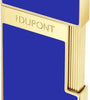 S.T. DUPONT Biggy blau Lack/gold Jetflame