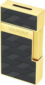 S.T. DUPONT Biggy Monogramm gold/schwarz Jetflame