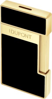 S.T. DUPONT Biggy schwarz Lack/gold Jetflame