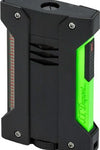 S.T. Dupont DÉFI EXTRÊME - Fluo grün/schwarz Jetflame