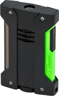 S.T. Dupont DÉFI EXTRÊME - Fluo grün/schwarz Jetflame