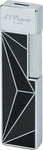 S.T. DUPONT Twiggy Fire X schwarz/chrom Jetflame