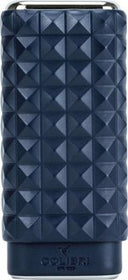 COLIBRI Quasar 3er Zigarrenetui marine/chrom innen Zedernholz