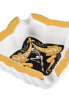 Skel Ton  – Porzellan Zigarrenaschenbecher in Weiß/Gold (Made in Germany)