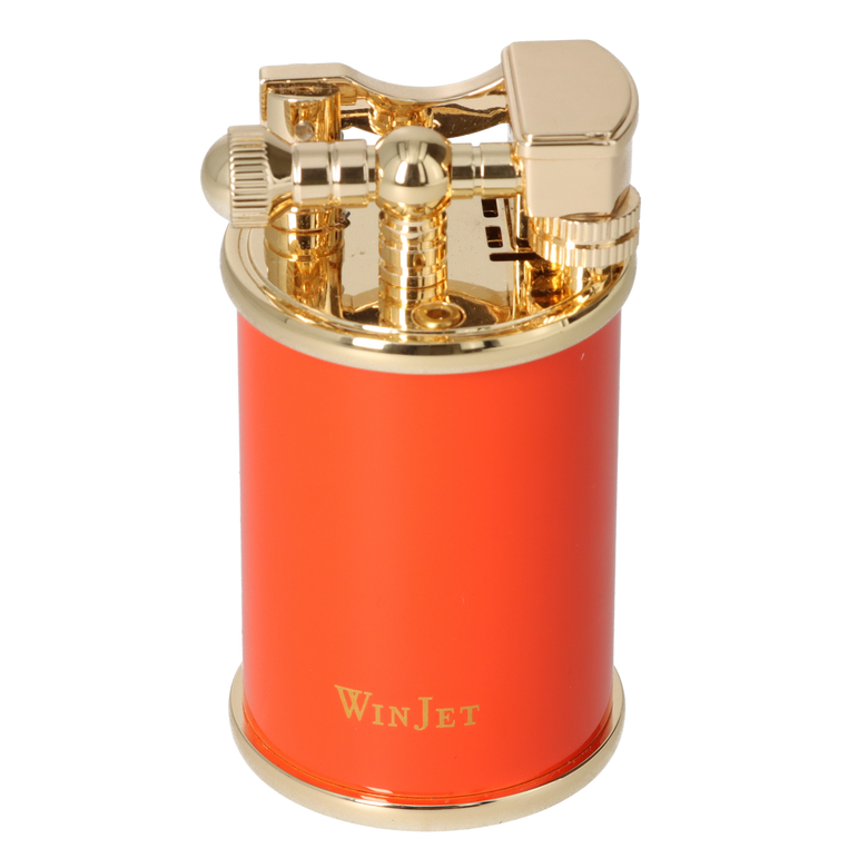 Winjet Tischfeuerzeug Stein orange/goldfarben
