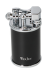 Winjet Tischfeuerzeug Stein schwarz/silberfarben