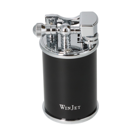 Winjet Tischfeuerzeug Stein schwarz/silberfarben