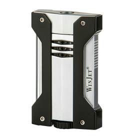 Winjet Feuerzeug im formschönen Design Jetflame - silber