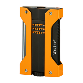 Winjet Feuerzeug im formschönen Design Jetflame - orange/schwarz
