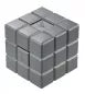 COLIBRI Quasar Tischfeuerzeug Heritage Cube Anthrazit 2er Jetflame/Softflame