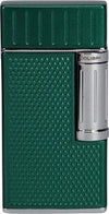 COLIBRI Feuerzeug Julius II grün/chrom mit doppelter Schrägflamme