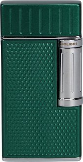 COLIBRI Feuerzeug Julius II grün/chrom mit doppelter Schrägflamme