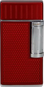 COLIBRI Feuerzeug Julius II rot/chrom mit doppelter Schrägflamme