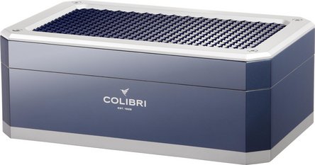 COLIBRI Humidor Rally blau/silber