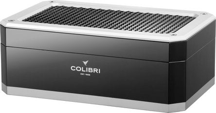 COLIBRI Humidor Rally schwarz/silber