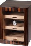 Humidor-Schrank m. Acryltür und 3 Schubladen