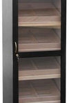 Humidor-Schrank schwarz matt abschließbar