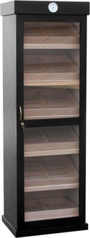 Humidor-Schrank schwarz matt abschließbar