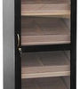Humidor-Schrank schwarz matt abschließbar