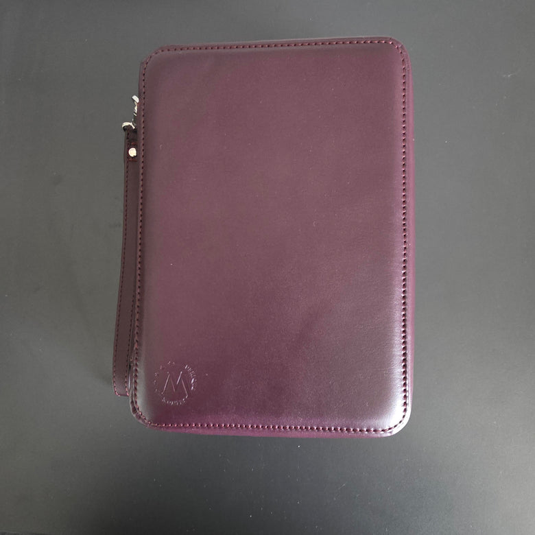 Montes Ubrique Zigarrentasche Bordeauxrot Leder Exklusiv