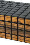 PASSATORE Humidor Rippen schwarz/Makassar matt