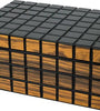 PASSATORE Humidor Rippen schwarz/Makassar matt