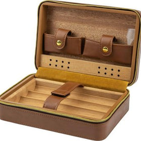 PASSATORE Reisehumidor Lederoptik braun