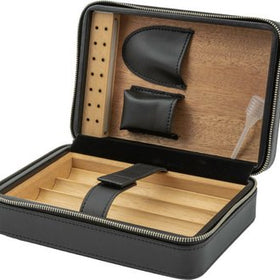 PASSATORE Reisehumidor Lederoptik schwarz