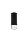 S. T. Dupont Zigarrenetui Leder-Metall 2er - Schwarz/chrom